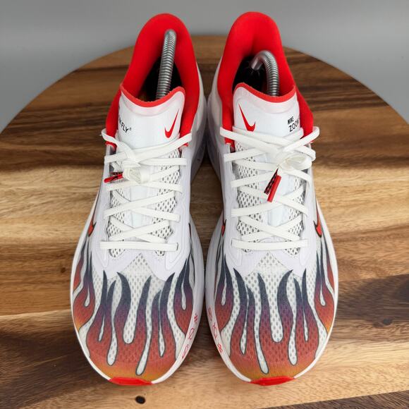 Nike Zoom Fly 6 Premium Running Shoes Men's 9.5 Ekiden Fire White Red HQ3498-100 - Picture 2 of 9